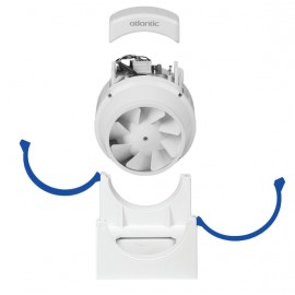 Ventilation permanente individuelle en conduit VMC Easy 100 - 24W - 220 - 250 - 315 m³/h - 24dB