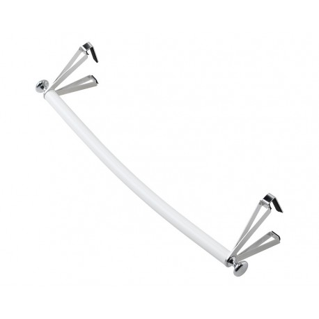 Barre portante galbée pour radiateur Allure et Riviera - Longueur 48.5 cm - Blanc satin