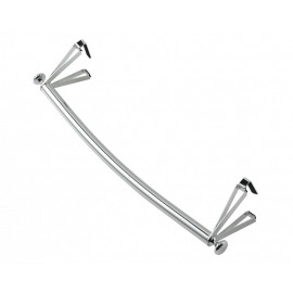 Barre portante galbée pour radiateur Allure et Riviera - 498007 - Longueur 48.5 cm - Chrome