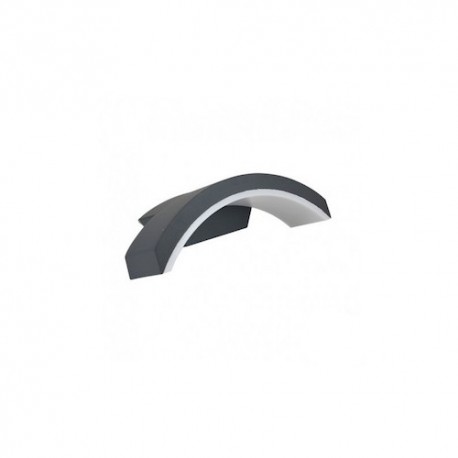Applique murale anthracite - 6W - 4000°K - Non dimmable - Avec ampoule