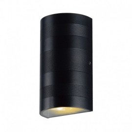 Applique murale anthracite - 2x5W - 3000°K - Non dimmable - Avec ampoule