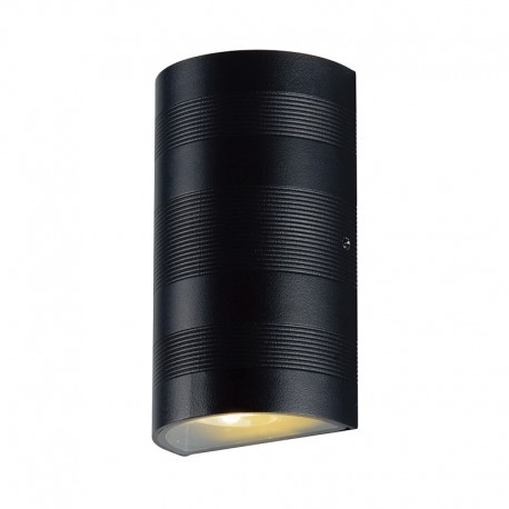 Applique murale anthracite - 2x5W - 3000°K - Non dimmable - Avec ampoule
