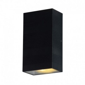 Applique murale anthracite - 2x5W - 4000°K - Non dimmable - Avec ampoule
