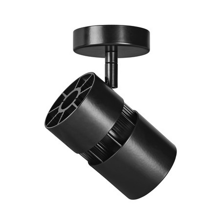 Spot NINETY sur patère - 30W - 3000°K - 3000lm - Non dimmable - Noir