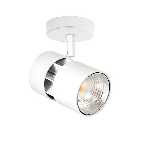 Spot NINETY sur patère - 30W - 4000°K - 3000lm - Non dimmable - Blanc