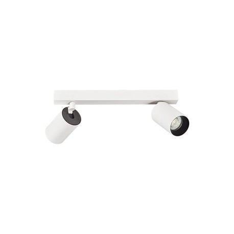 Spot NOLAN B2 sur barre 2 spots - 2x4,5W - 4000°K - 420lm - Non dimmable - Blanc
