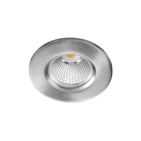 Spot LED encastré DL-ISO - 8W - 3000°K - 770lm - Rond - Lames ressorts - Dimmable - Nickel