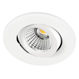 Spot LED encastré DL-ISO - 8W - 3000°K - 800lm - Rond - Lames ressorts - Dimmable - Blanc
