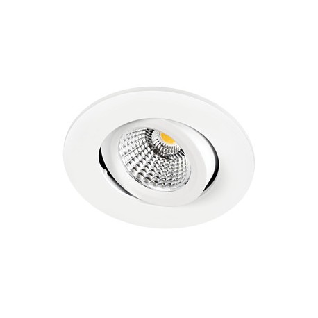 Spot LED encastré DL-ISO - 8W - 3000°K - 800lm - Rond - Lames ressorts - Dimmable - Blanc