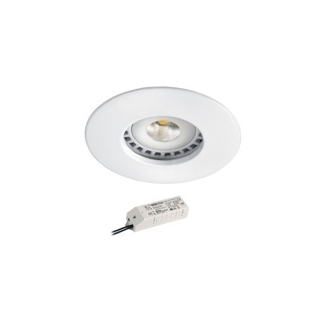 Kit Spot encastré LED Hidro - 8W - 2700K - 680lm - Rond - Non dimmable - Avec ampoule - Blanc
