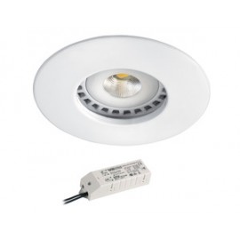 Kit Spot encastré LED Hidro - 8W - 4000K - 700lm - Rond - Non dimmable - Avec ampoule - Blanc