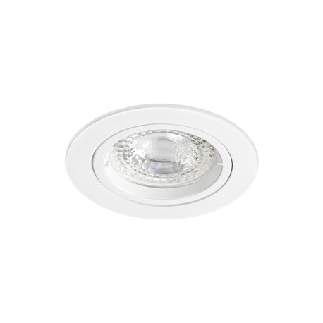 Kit Spot encastré Speed 50 R 230 LED6 orientable - 6W - 3000K - 480lm - Rond - Non dimmable - Avec ampoule - Blanc