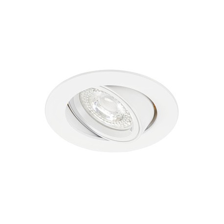 Kit Spot encastré Speed 70 R 230 LED6 orientable - 6W - 3000K - 480lm - Rond - Non dimmable - Avec ampoule - Blanc