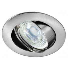 Kit Spot encastré Galaxy LED STEP DIM orientable - 4,5W - 4000K - 390lm - Rond - Dimmable - Avec ampoule - Nickel
