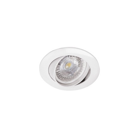 Kit Spot encastré Galaxy LED STEP DIM orientable - 4,5W - 4000K - 390lm - Rond - Dimmable - Avec ampoule - Blanc