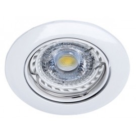 Spot encastré Lunar orientable - 4,5W - 3000K - 405lm - Rond - Dimmable - Avec ampoule - Blanc