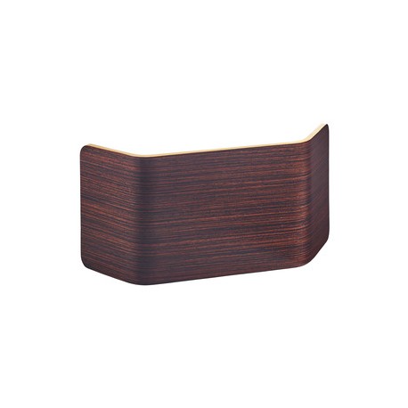Applique murale Alton - 15W - 3000K - 700lm - Dimmable - Avec ampoule - Bois foncé