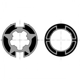 Kit de roue et couronne de moteur pour tube Welser - Goutte plate