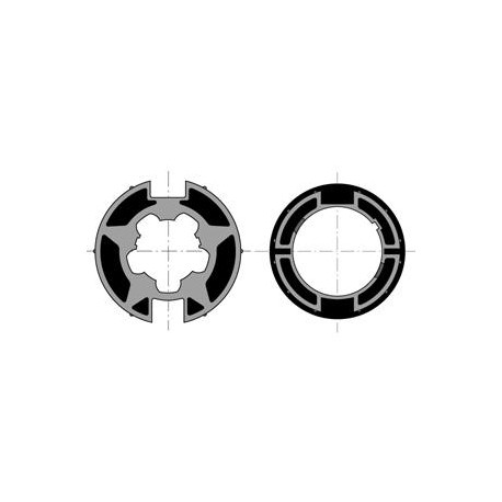 Kit de roue et couronne de moteur pour tube Welser - Goutte plate