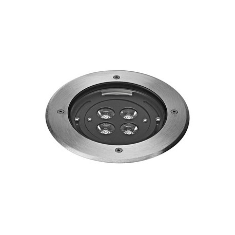 Spot encastré sol Tecnisol - 12W - 3000K - 850lm - Rond - Non dimmable - Avec ampoule - Aluminium