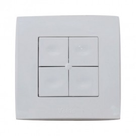 Commande murale Power pour micromodule radio - 4 touches