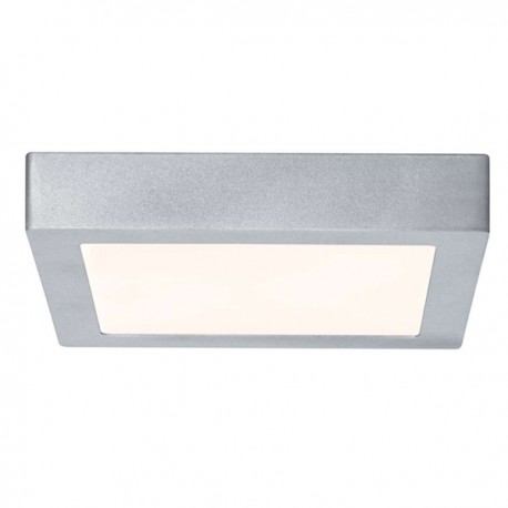 KDO Plafonnier Lunar LED - Chrome mat - 15,5W - 3000K - Carre - IP20 - Avec ampoule