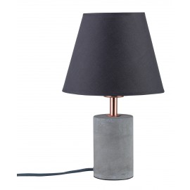 KDO Lampe a poser NEORDIC TEM - 20W - E27 - 230V - Gris - Metal/beton - Dimmable - Sans ampoule - Fait main