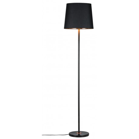 KDO Lampadaire NEORDIC ENJA - 20W - E27 - 230V - Noir/cuivre - Marbre/metal - Dimmable - Sans ampoule