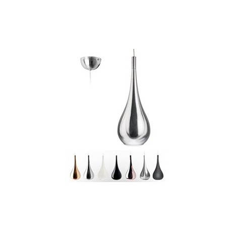 KDO Suspension DROP 520 E27 230V 40W aluminium noir mat