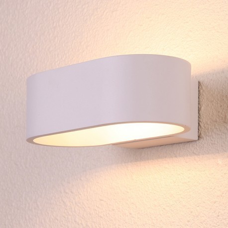 KDO Applique murale SMD Blanche - 6W - 3000K - Non dimmable - Avec ampoule