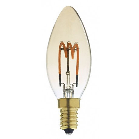 KDO Ampoule LED AMBER Flamme - E14- 2.5W - 2200K - 75lm - Dimmable