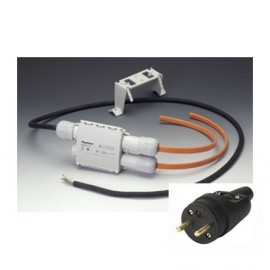 Système de raccordement RayClic-PS-02 pour 2 rubans chauffant - Avec fiche mâle