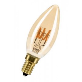 Ampoule LED à filament Spiraled Estelle E14 - 2,7W - 2200K - 90lm - Or - Dimmable