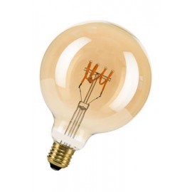 Ampoule LED à filament Spiraled Leslie E27 - 4W - 2200K - 160lm - Or - Dimmable