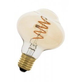 Ampoule LED à filament Spiraled Madeleine E27 - 4W - 2200K - 160lm - Or - Dimmable