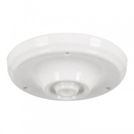 Rosace en porcelaine - Blanc