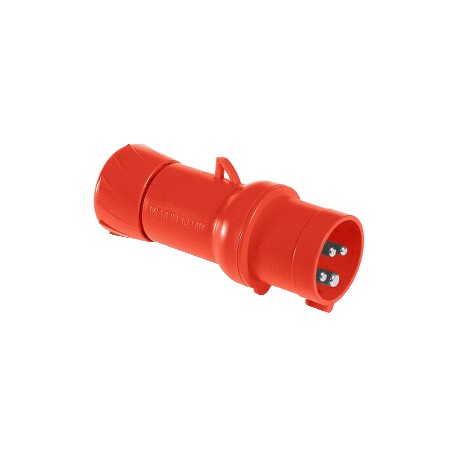 Fiche mobile mâle droite Pratika - 16A - 3P+T