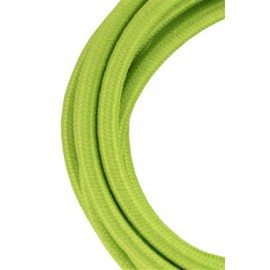 Cordon textile coloré - 2 conducteurs - 3m - Vert