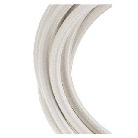 Cordon textile coloré - 2 conducteurs - 3m - Beige