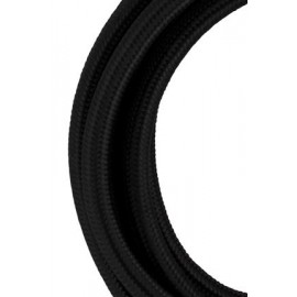 Rouleau de cordon textile coloré - 2 conducteurs - 50m - Noir