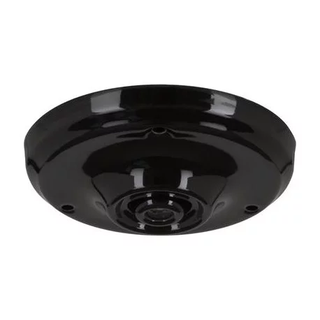 Rosace en porcelaine - Noir