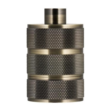 Douille Grid aluminium - E27 - Bronze antique