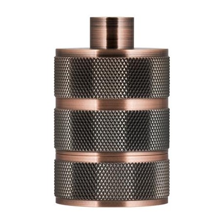 Douille Grid aluminium - E27 - Cuivre antique