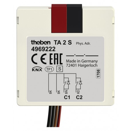 Interface pour bouton poussoir TA 2S KNX - Theben