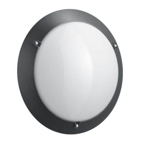 Hublot Chartres Essentiel antivandale Led intérieur - 10W - 4000K - Fonction On/Off - Rond - Anthracite - Non dimmable