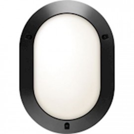 Hublot Chartres Origine intérieur - E27 - 53W - Fonction On/Off - Ovale - Noir - Non dimmable