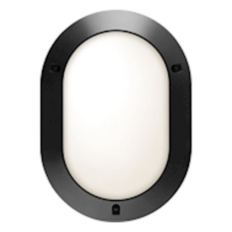 Hublot Chartres Origine intérieur - E27 - 53W - Fonction On/Off - Ovale - Noir - Non dimmable