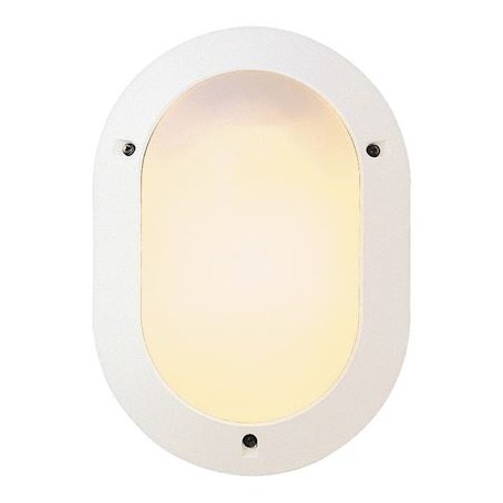 Hublot Chartres Origine lampe fluo intérieur - 15W - 4000K - Détecteur HF - Ovale - Blanc - Non dimmable