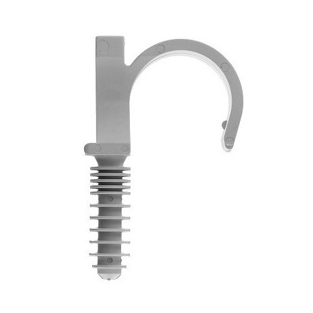 Collier-cheville Ramclip Type 25 pour gaine PER ou ICTA - Gris