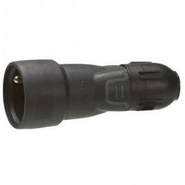 Lot de 10 prolongateurs à témoin de tension - 2P+T - 16A - Noir